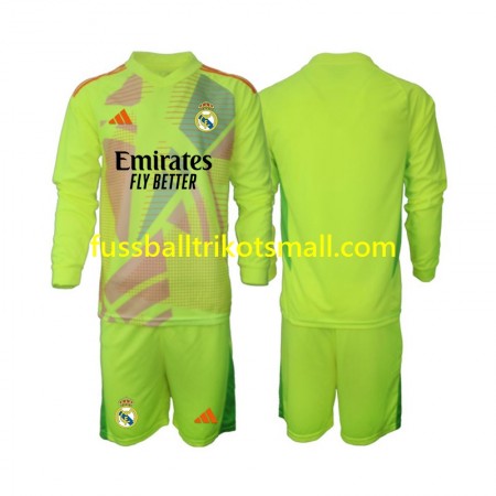 Fußballtrikots Real Madrid Torwart Kinder 2024-2025 Langarm Fourth trikot kaufen